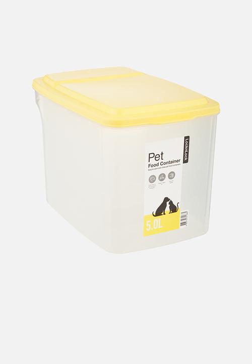 Pet food container - yellow