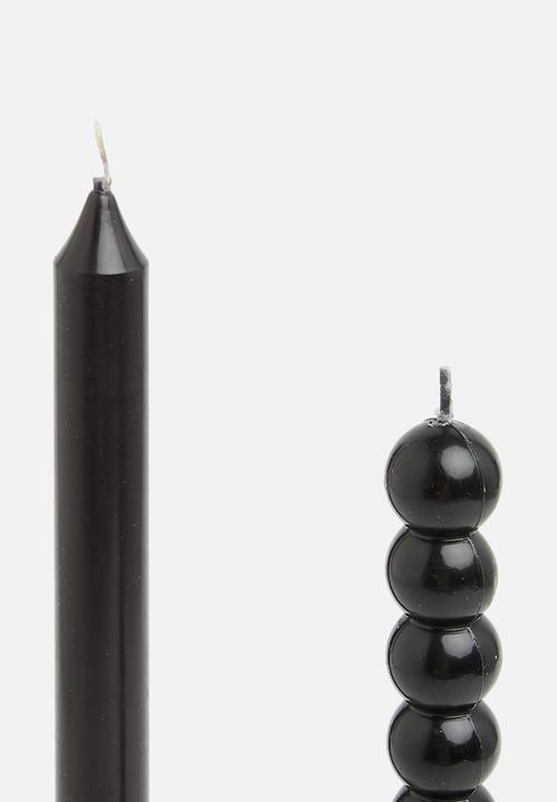 Typo - 2 Pack candle sticks - black