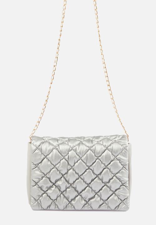 Trendyol - Stitch detail crossbody bag - silver