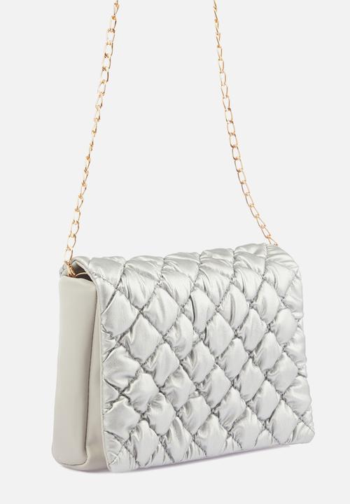 Trendyol - Stitch detail crossbody bag - silver