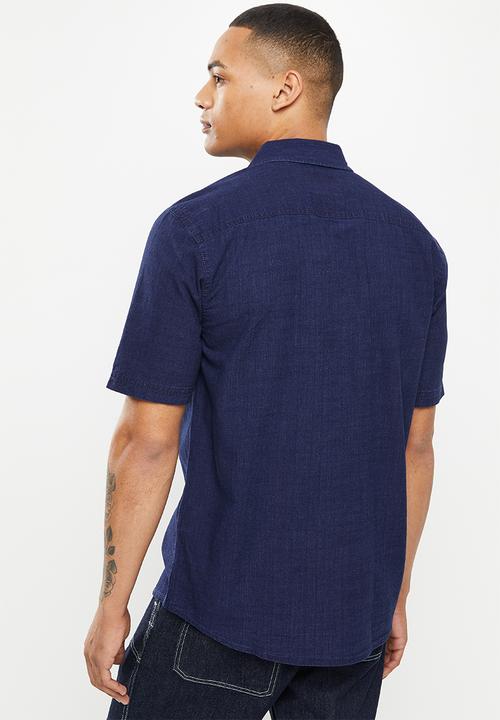 Only & Sons - Onsbeck short sleeve denim shirt - indigo
