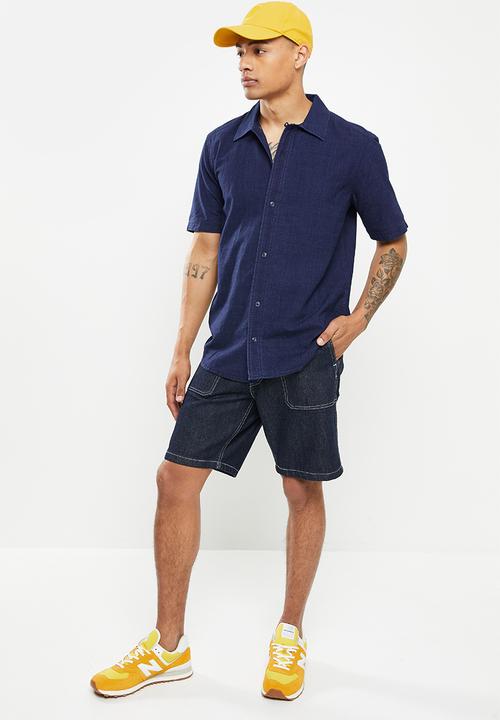 Only & Sons - Onsbeck short sleeve denim shirt - indigo