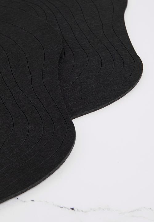 Sixth Floor - Contour placemat set of 4 - black