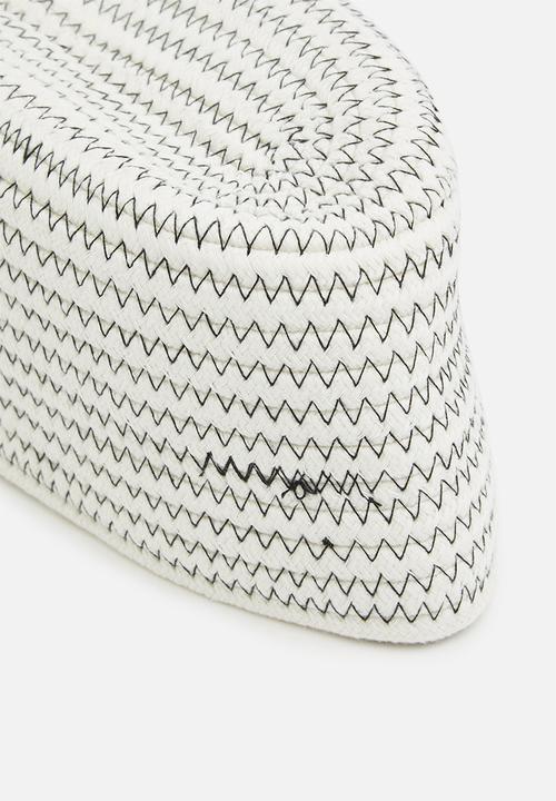 Sixth Floor - Single oval storage basket - white