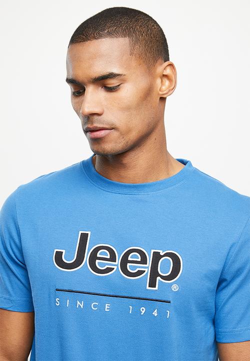 JEEP - Core applique logo tee - atlantic blue