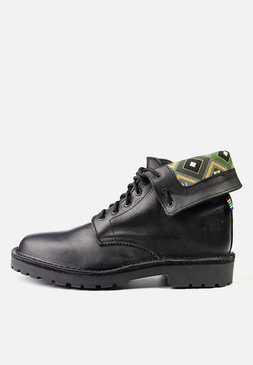 Veldskoen - Veldskoen ranger boot - black sole