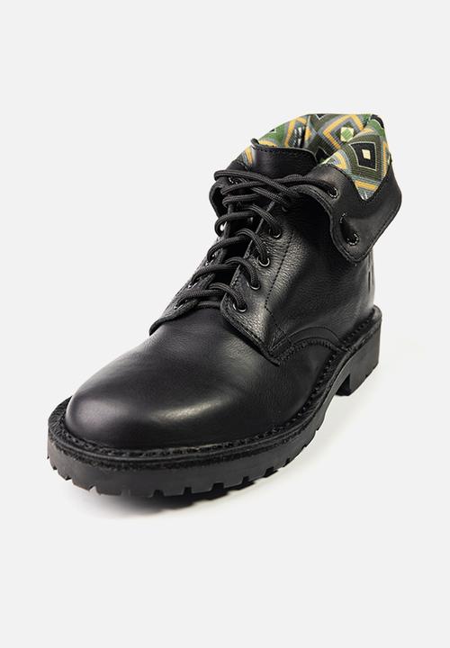 Veldskoen - Veldskoen ranger boot - black sole
