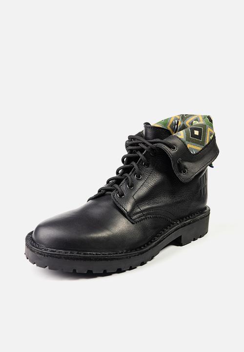 Veldskoen - Veldskoen ranger boot - black sole