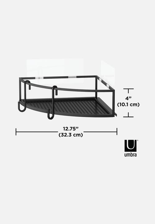 Umbra - Cubiko corner shower bins set of 2 - black