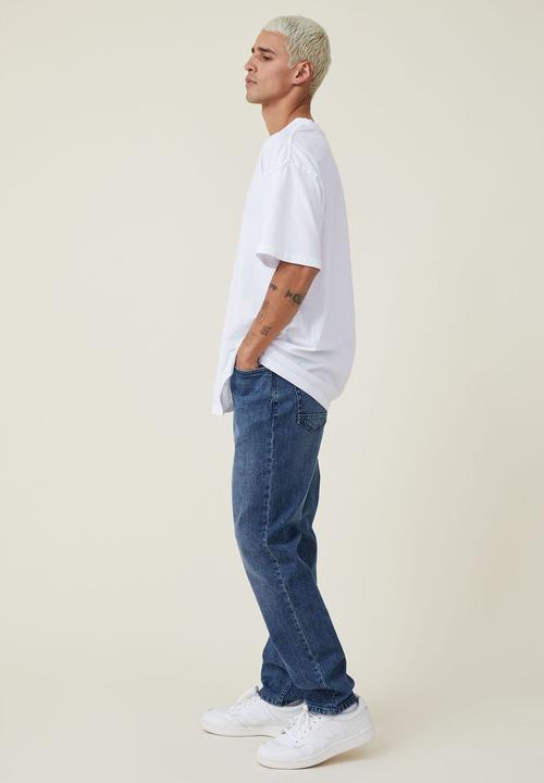 Cotton On - Slim straight jean - dark bright blue