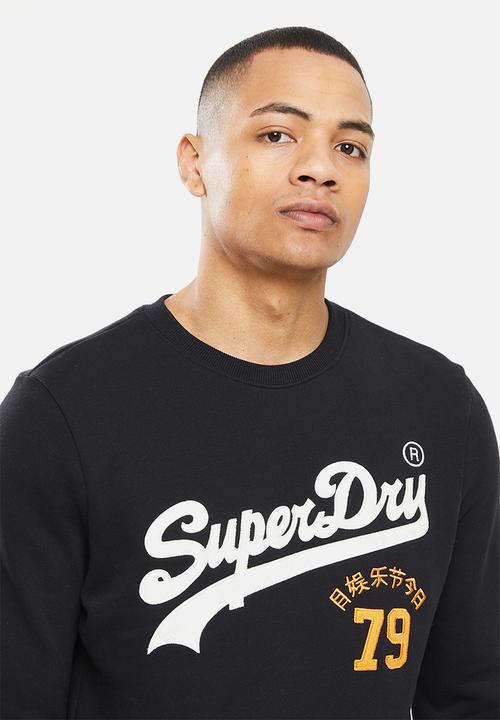 Superdry. - Vintage vl interest crew - black