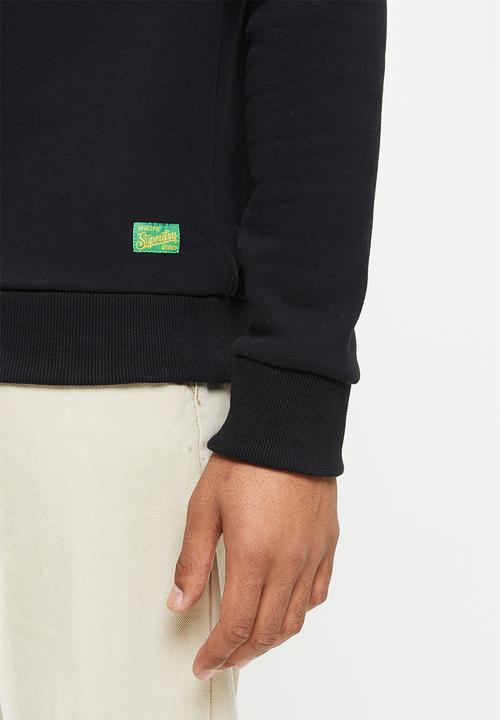 Superdry. - Vintage vl interest crew - black