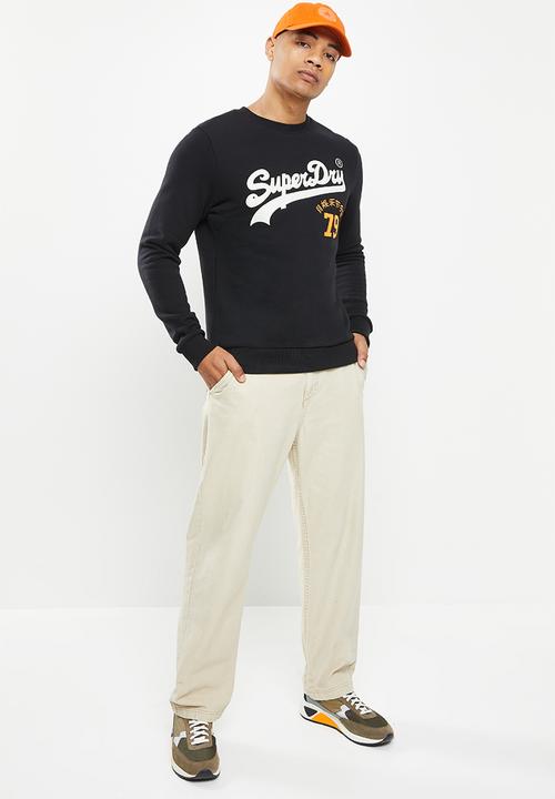 Superdry. - Vintage vl interest crew - black
