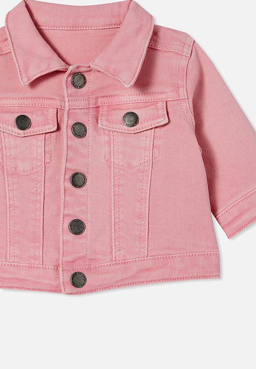 Cotton On - Cher denim jacket - coral dreams wash