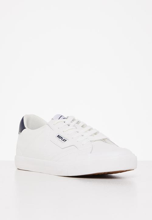 Replay - College leather - 122 white navy