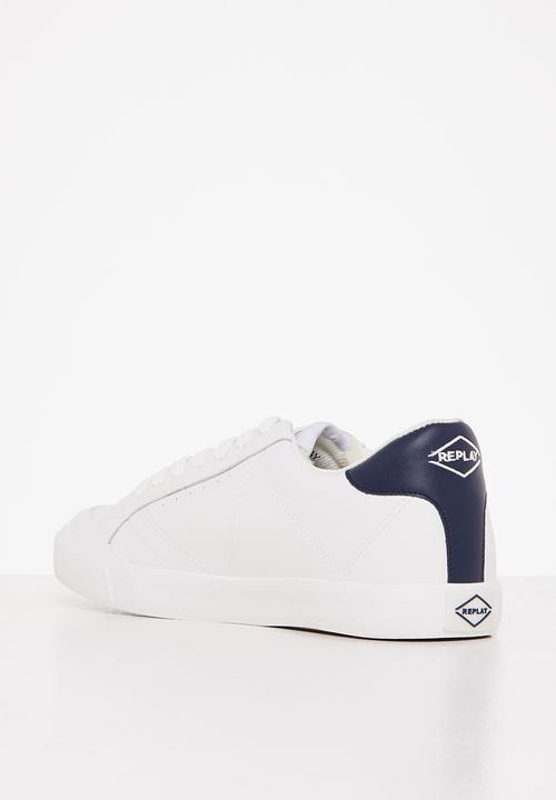 Replay - College leather - 122 white navy