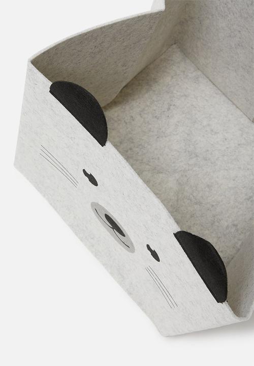H&S - Bear storage box - grey
