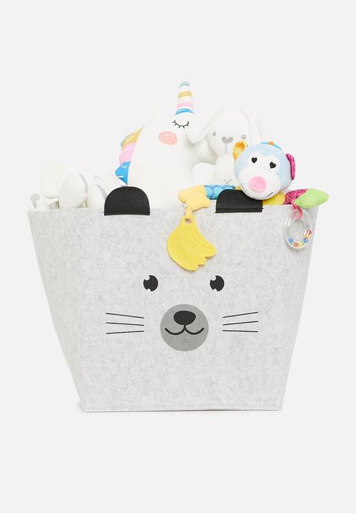 H&S - Bear storage box - grey