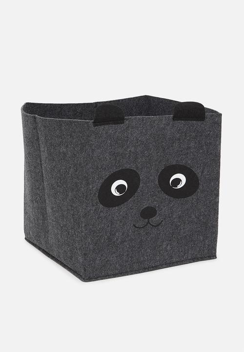 H&S - Panda storage box - charcoal