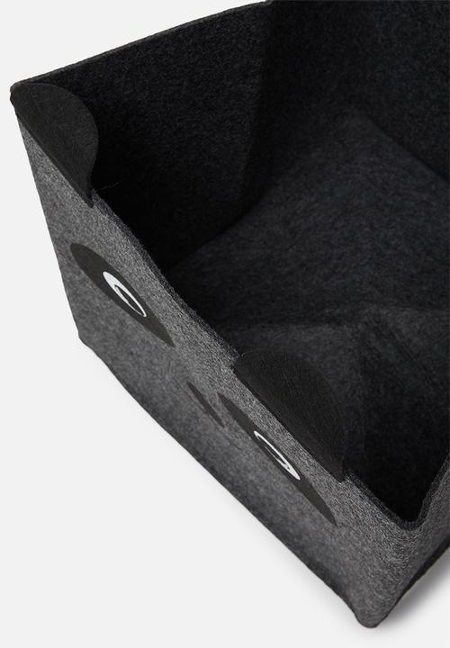 H&S - Panda storage box - charcoal