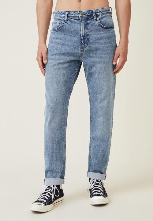 Cotton On - Relaxed tapered jean - cable blue