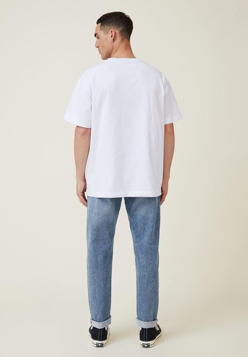 Cotton On - Relaxed tapered jean - cable blue