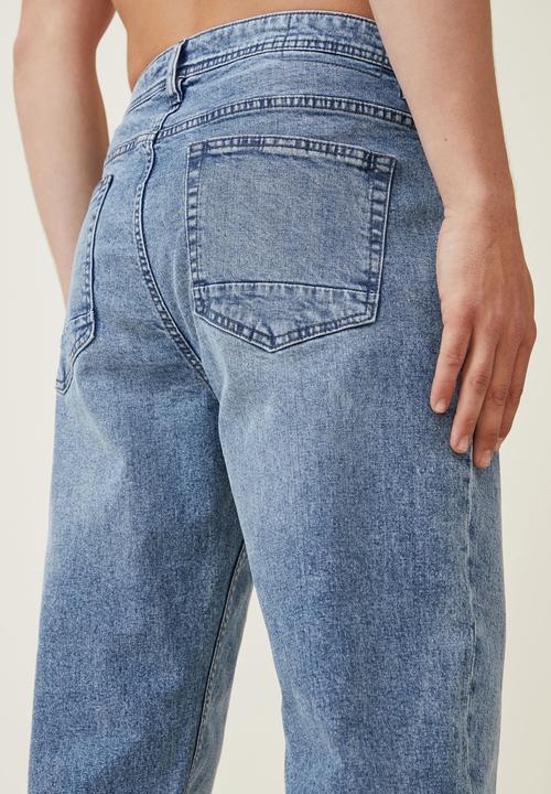 Cotton On - Relaxed tapered jean - cable blue