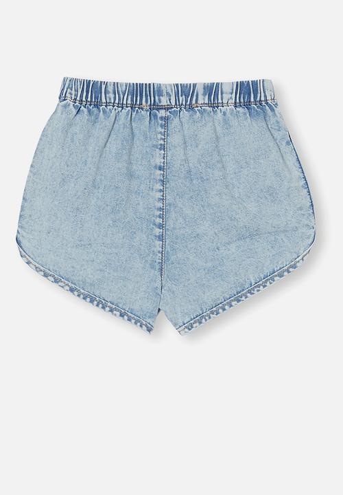 Cotton On - Juno short - light chambray wash