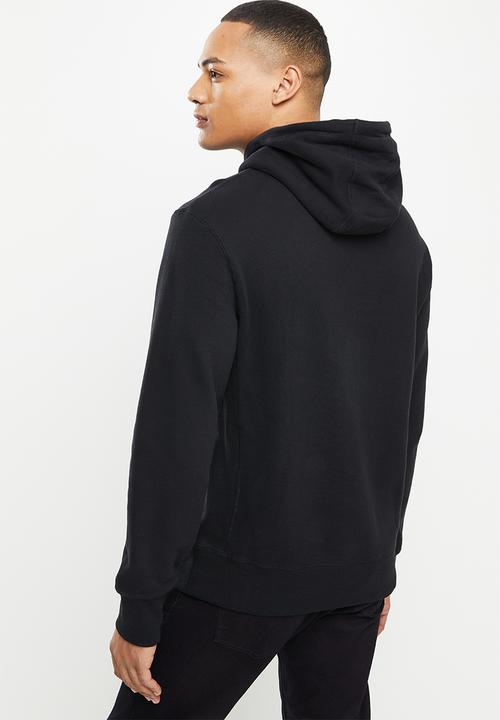 Superdry. - Code sl stacked apq hood - black