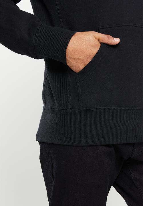 Superdry. - Code sl stacked apq hood - black