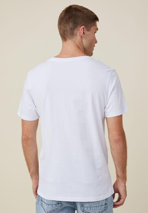 Cotton On - Organic v-neck t-shirt - white