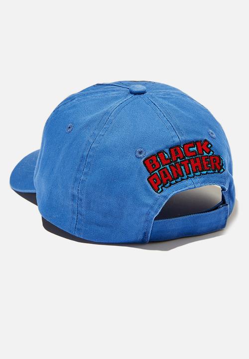 Cotton On - Kids licensed cap - lcn mar black panther/retro blue