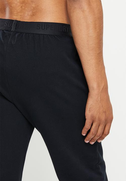 Superdry. - Loopback pj pant - black