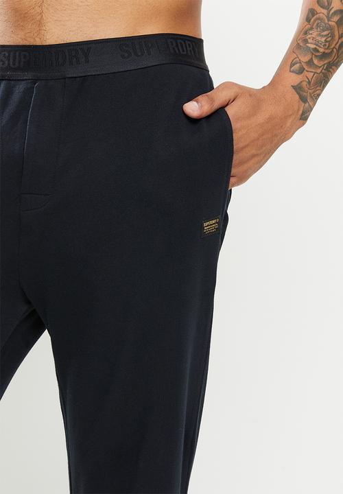 Superdry. - Loopback pj pant - black