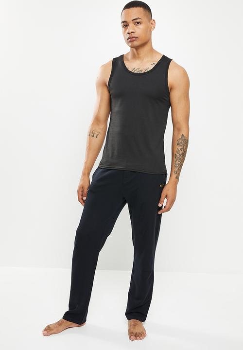 Superdry. - Loopback pj pant - black