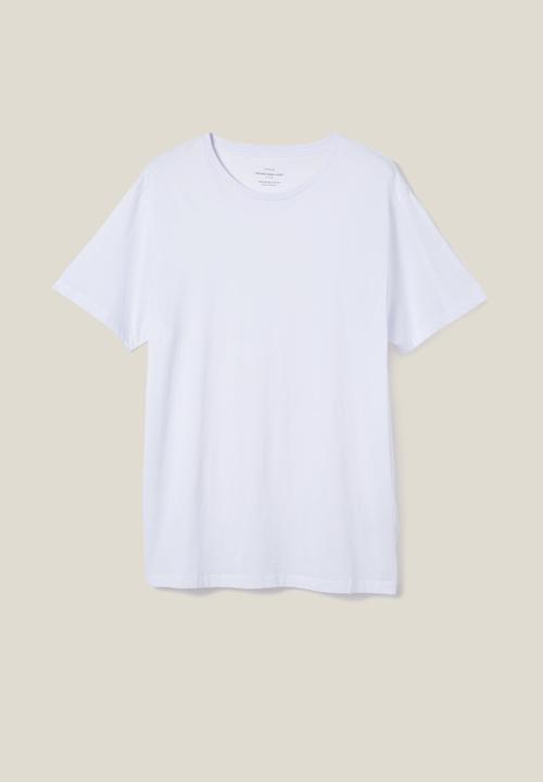 Cotton On - Organic crew t-shirt - white