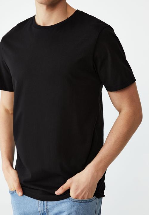 Cotton On - Organic crew t-shirt - black
