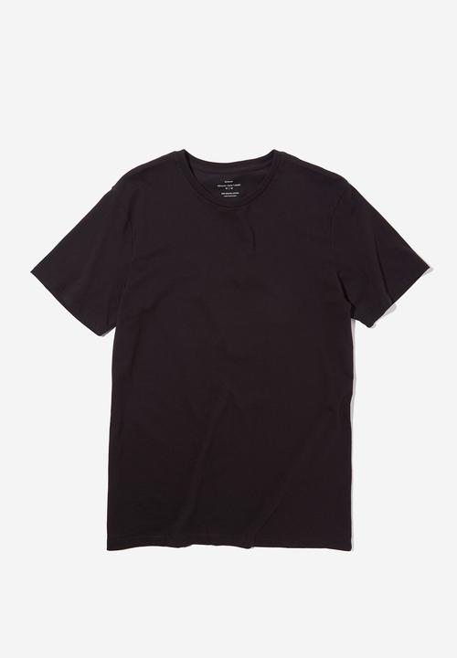 Cotton On - Organic crew t-shirt - black