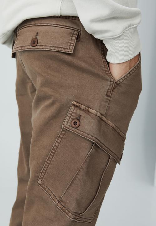 Cotton On - Military cargo pant - washed coffee