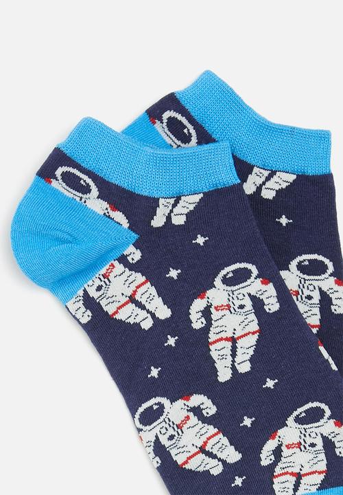 basicthread - Astronaut ankle socks - multi