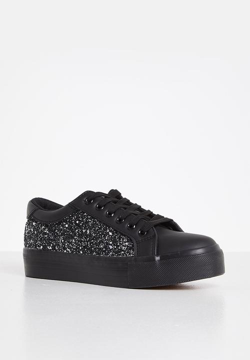 Madison® - Nadine flatform sneaker - black glitter