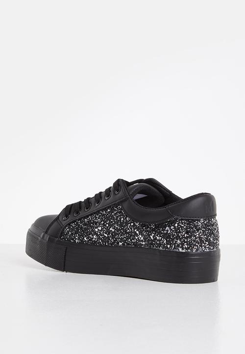 Madison® - Nadine flatform sneaker - black glitter