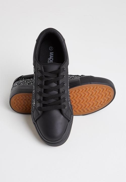 Madison® - Nadine flatform sneaker - black glitter