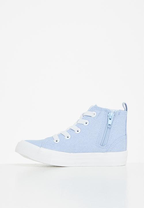 Cotton On - Classic canvas high top trainer - blue 