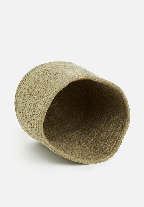 Sixth Floor - Cotton rope storage basket set of 3 – sage