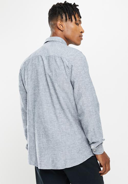Only & Sons - Onscaiden linen shirt noos - dress blues