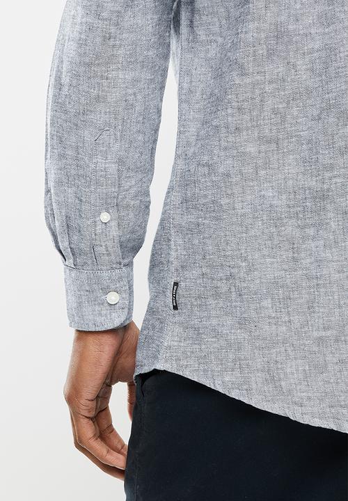 Only & Sons - Onscaiden linen shirt noos - dress blues