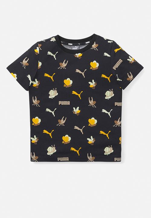 PUMA - Small world aop tee - puma black
