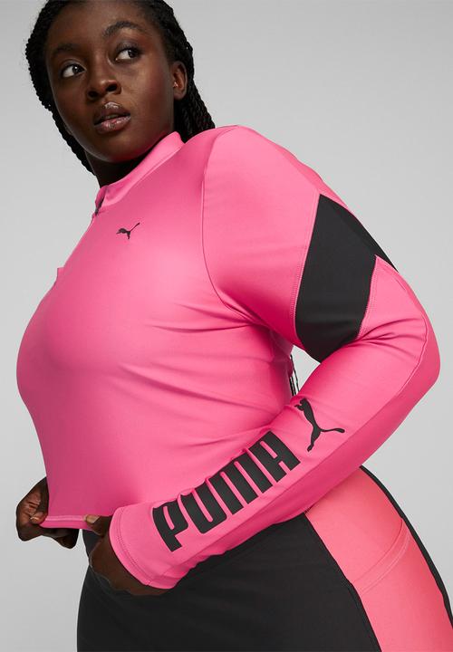 PUMA - Puma fit eversculpt 1/4 zip - sunset pink