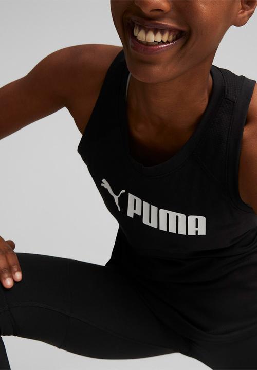 PUMA - Puma fit logo tank - puma black